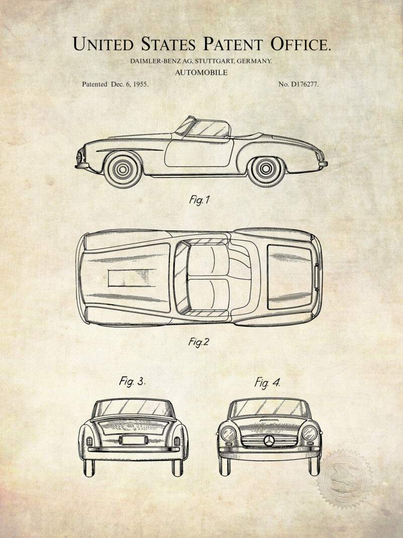 Classic Mercedes Patent Prints