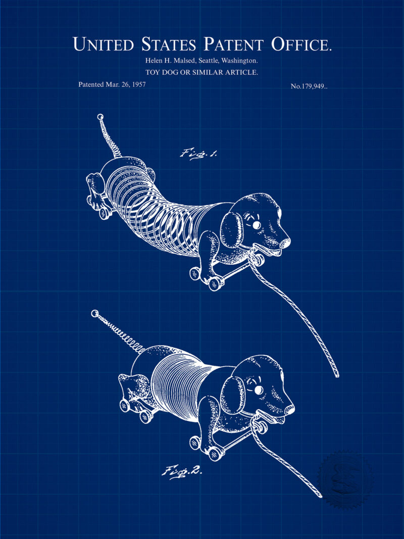 Spring Dog Toy | 1957 Patent