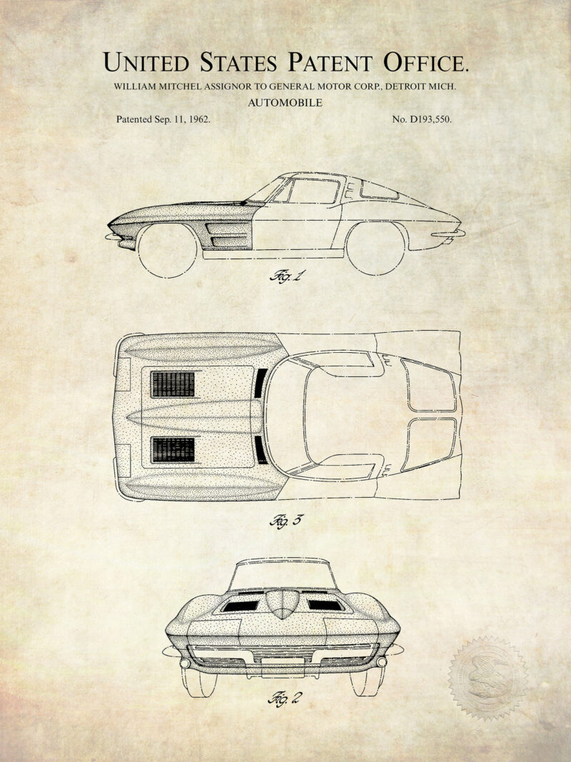 Corvette Stingray | 1962 GM Patent
