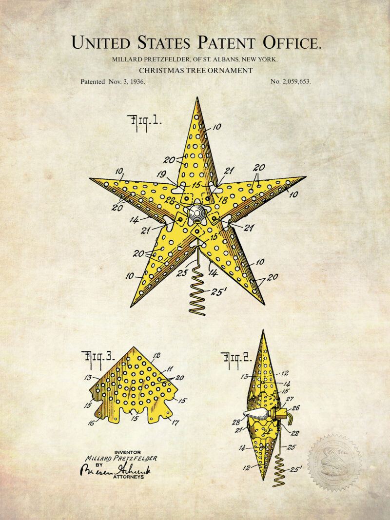 Antique Christmas Tree Patent Collection