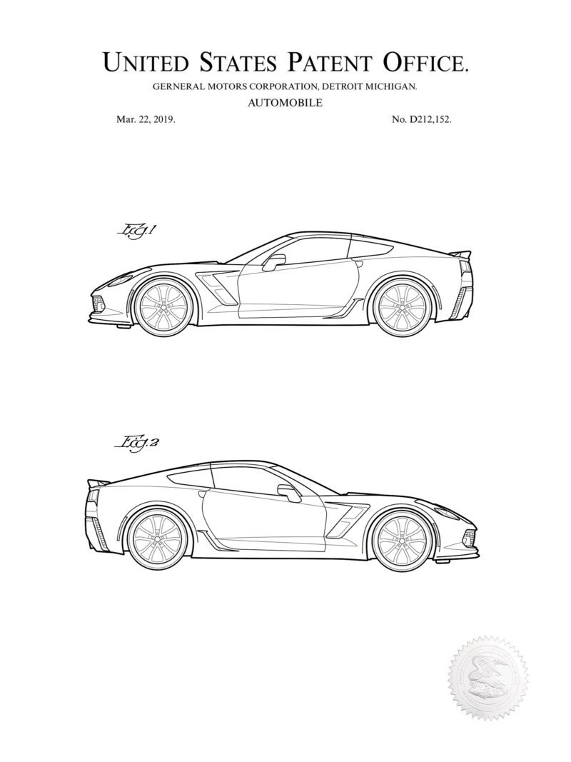 Corvette Grand Sport | 2019 GM Patent