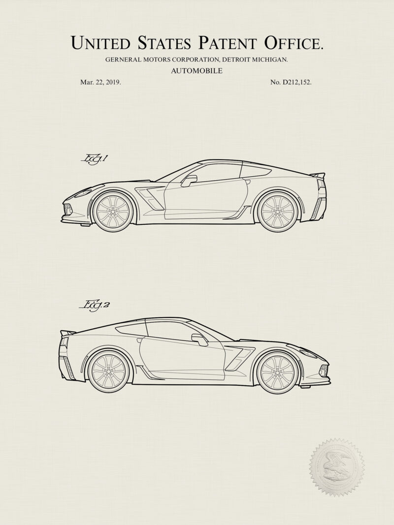 Corvette Grand Sport | 2019 GM Patent