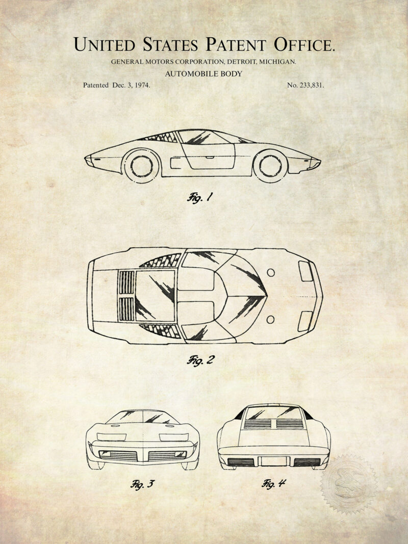 Corvette 4-Rotor | 1974 GM Patent