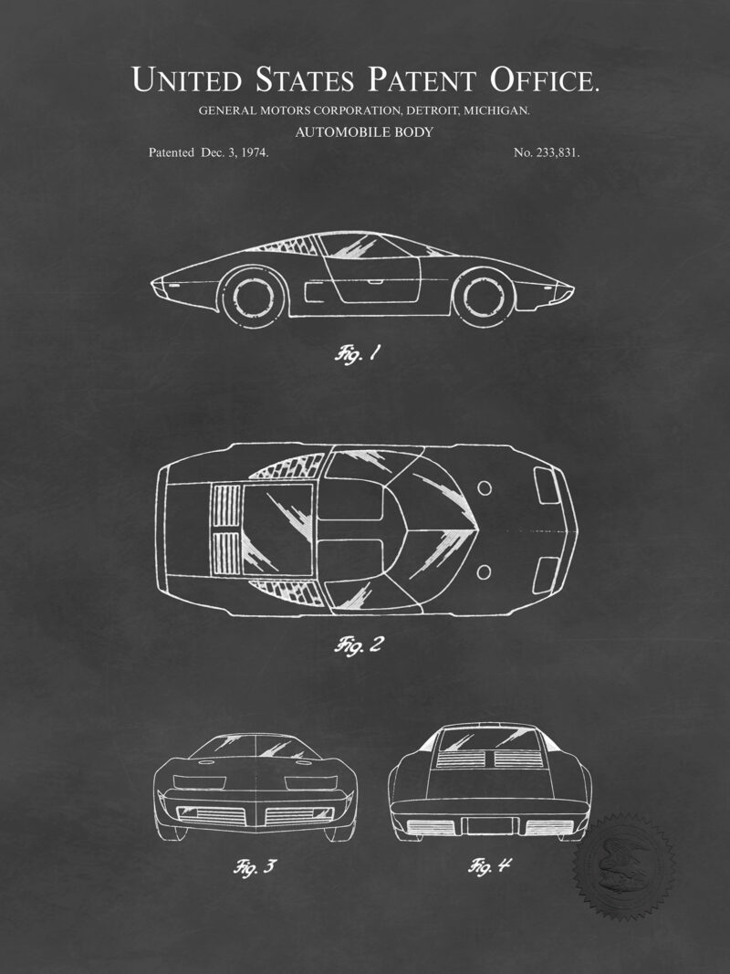 Corvette 4-Rotor | 1974 GM Patent