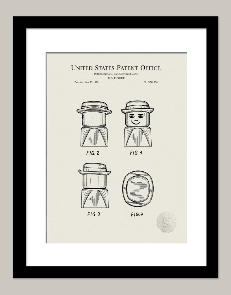 Building Block Toy Figure | 1978 Patent Print