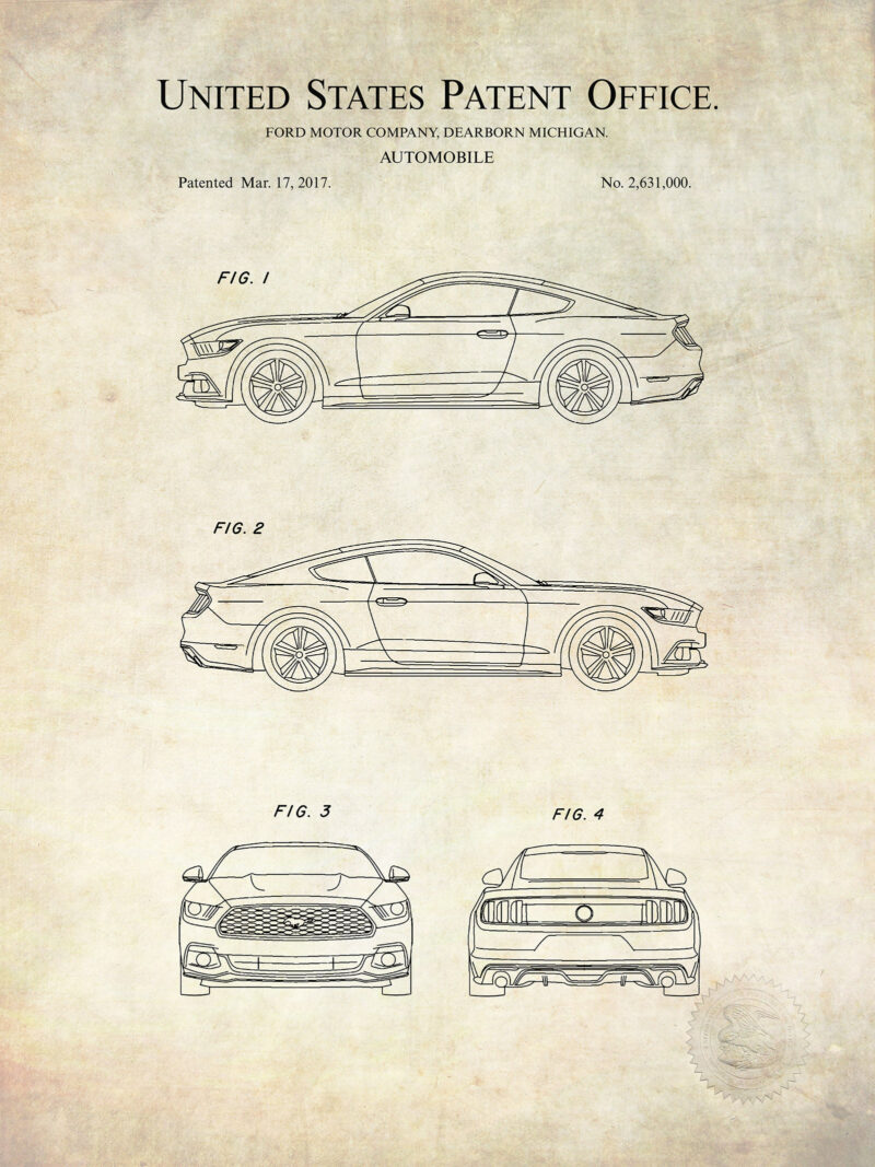 Ford Mustang | 2017 Patent Print
