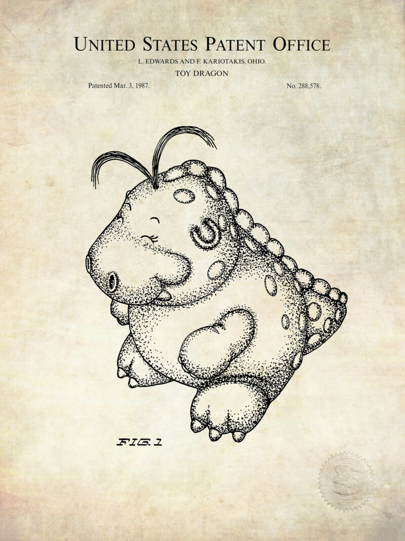 Toy Dragon Print | 1987 Patent