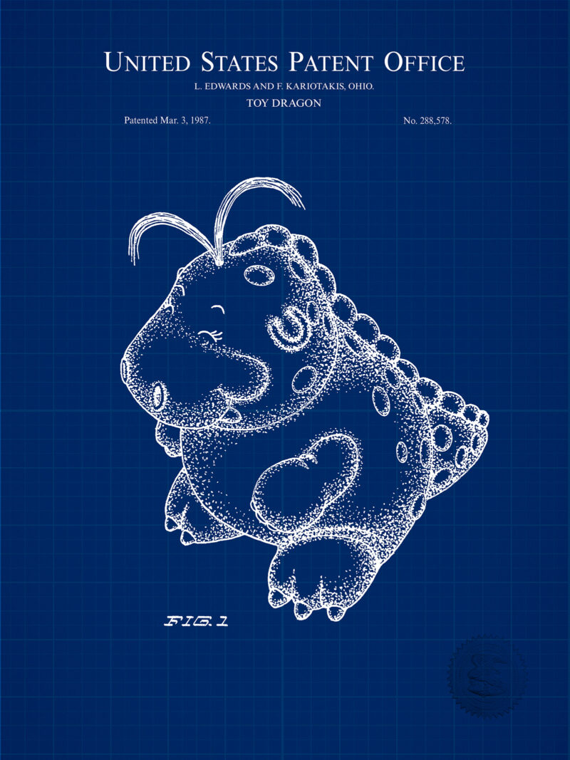 Toy Dragon Print | 1987 Patent