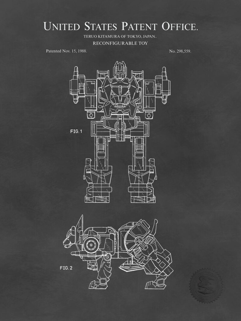Transforming Robot Design | 1985 Patent