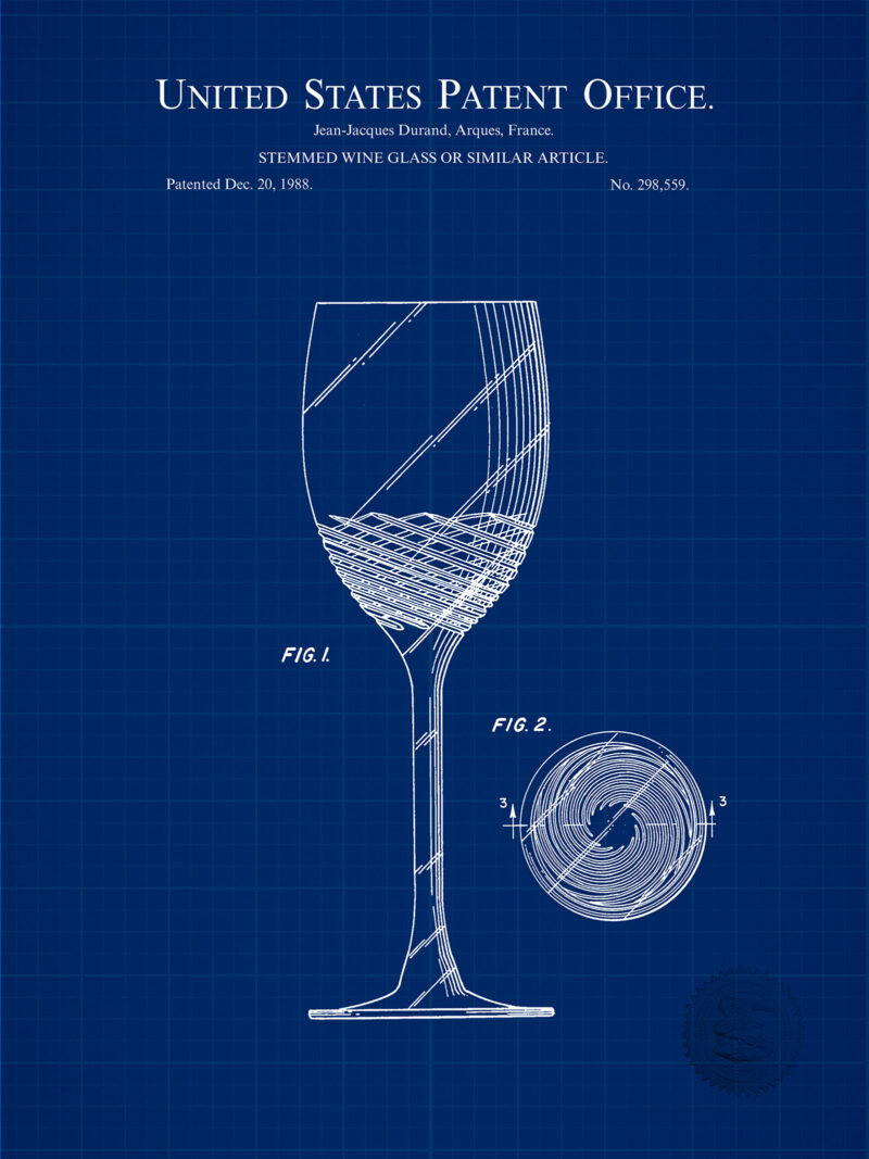 Wine Glass Design | 1998 Patent