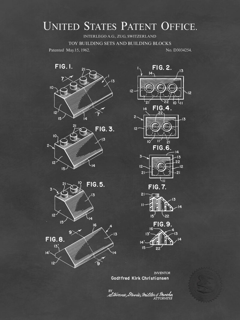 Classic Building Block Design Patents