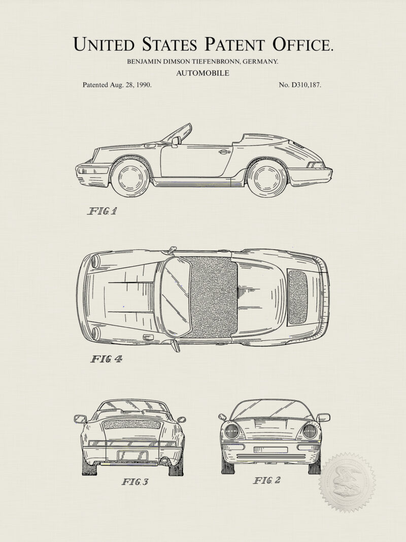 911 Porsche Cabriolet | 1995 Patent