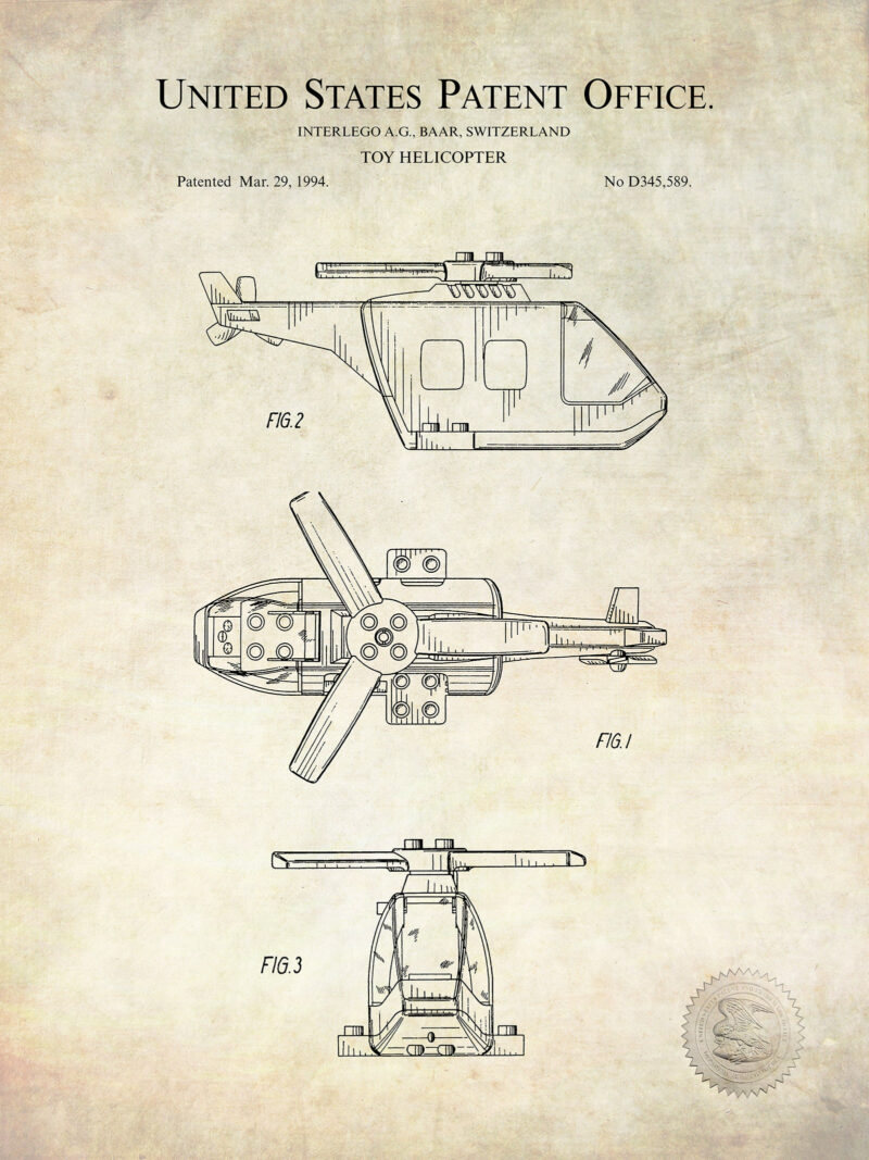 Building Block Helicopter | 1995 Patent
