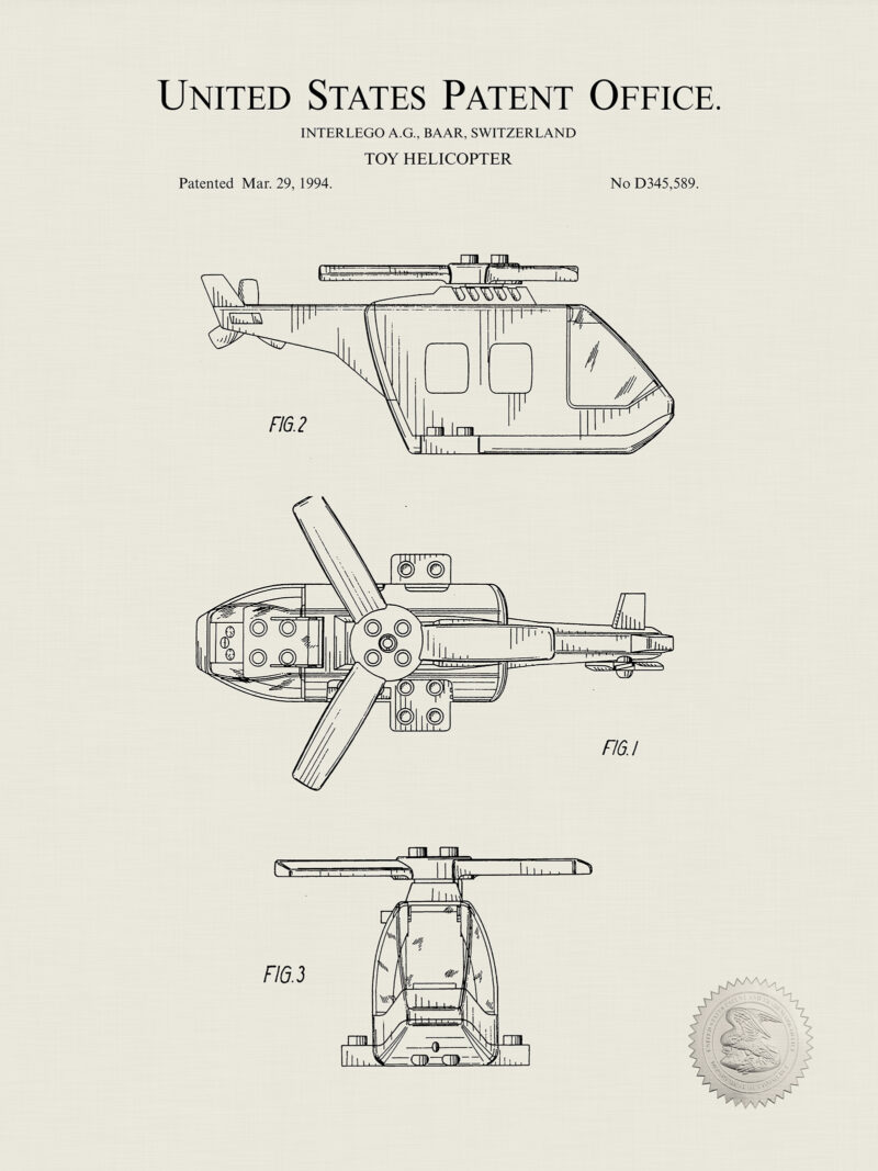 Building Block Helicopter | 1995 Patent