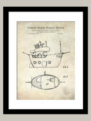 Donald Ducks's Boat - 1994 Patent Print