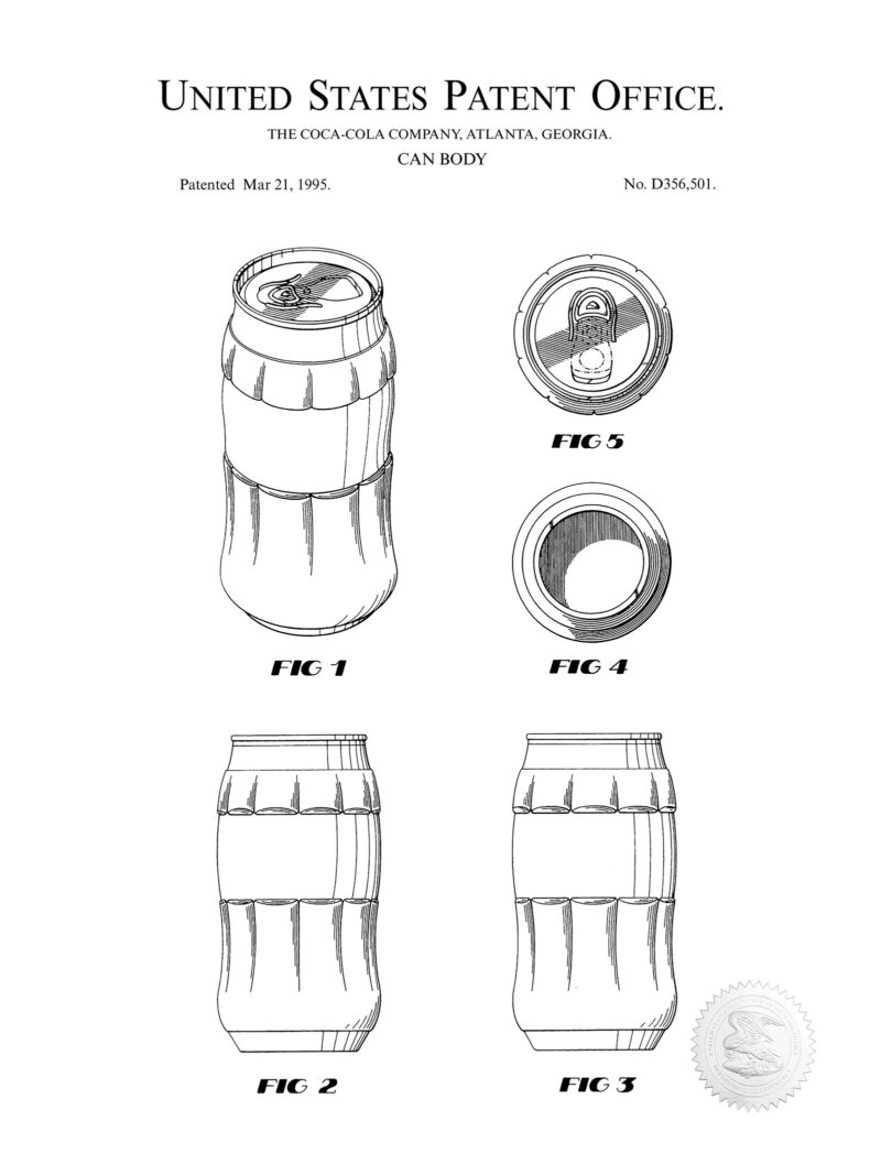 Coca-Cola Can Design | 1995 Patent