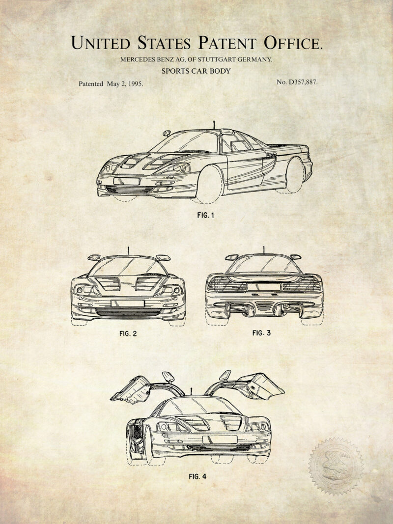 Classic Mercedes Patent Prints