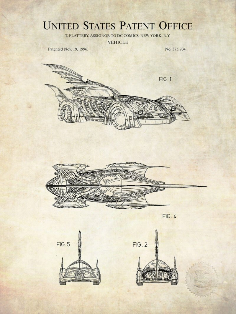 DC Comics patent | Batman Vehicle Print