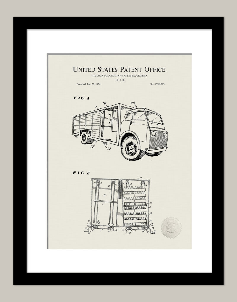 Coca-Cola Truck | 1974 Patent Print