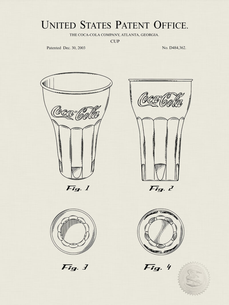 Coca-Cola Glass | 2003 Patent Print