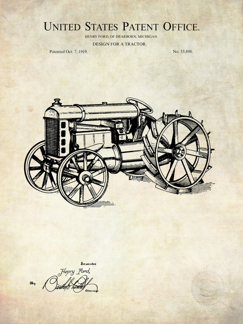 Ford Tractor | 1919 Patent