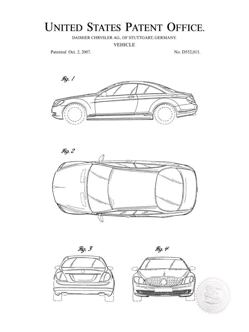 Mercedes CL 550 - 2007 Patent Print