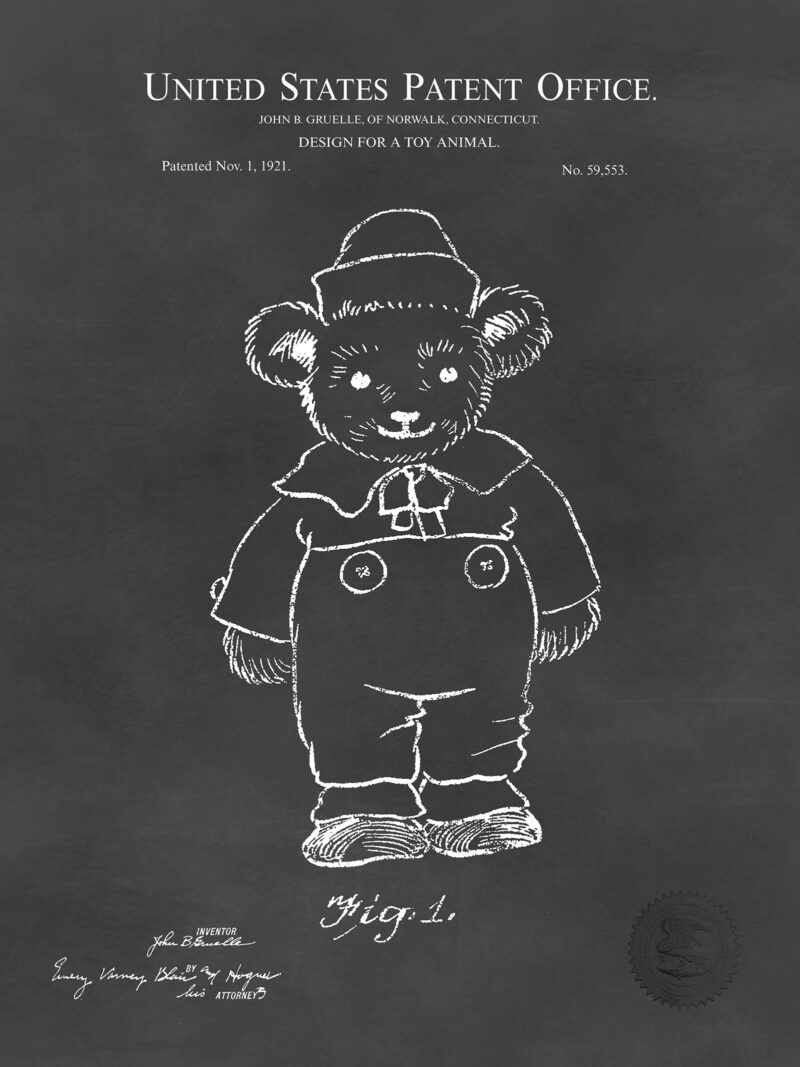 Toy Bear Print | 1921 Gruelle Patent