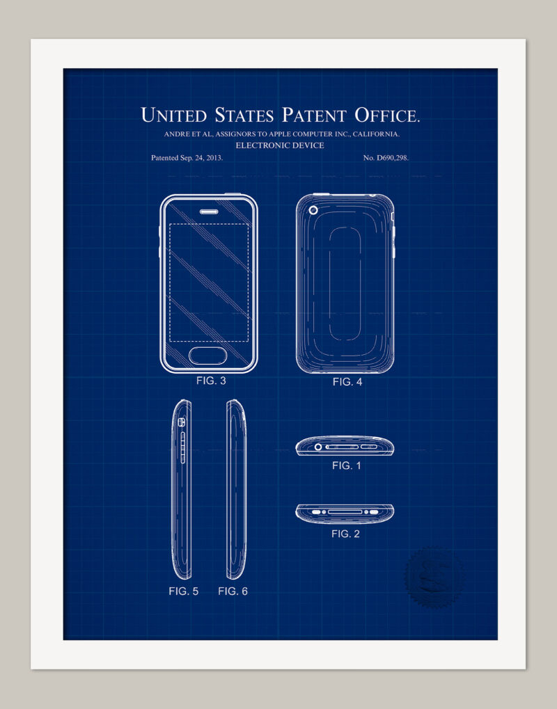 iPhone Design Concept | 2013 Apple Patent Print
