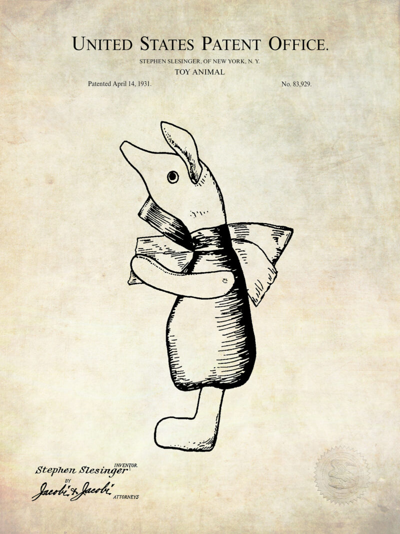 Winnie The Pooh Toy | Piglet Figure | 1931 Patent