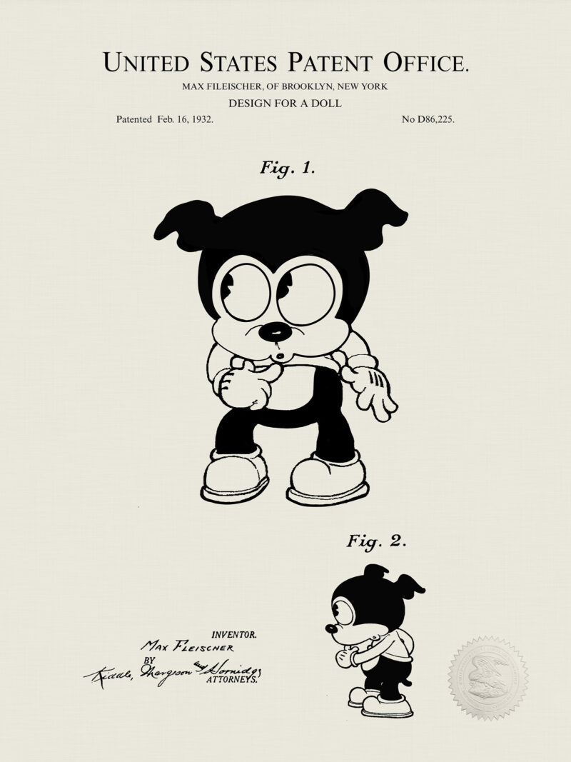 Bimbo Doll Print | 1932 Patent