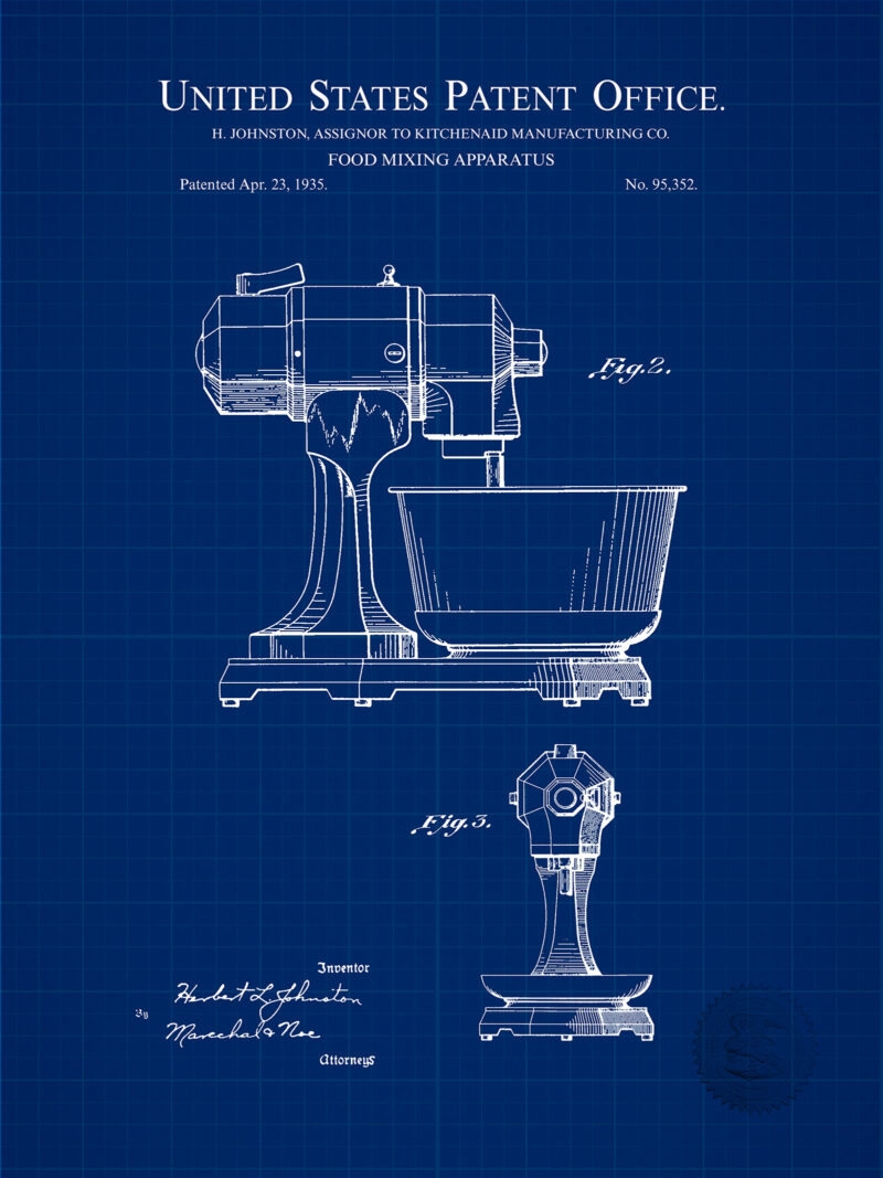 Kitchen Aid Mixer | 1935 Patent