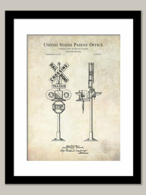 Railroad Traffic Signal | 1935 Patent Print