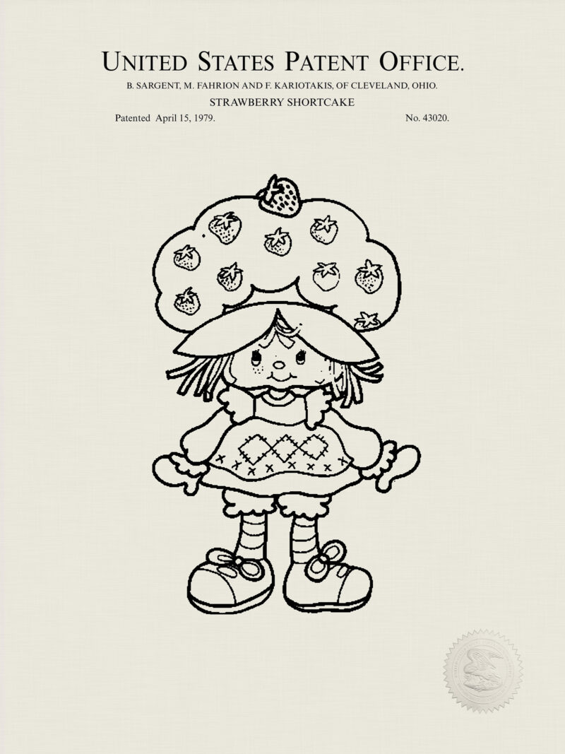 80's Character Print | 1979 Toy Patent