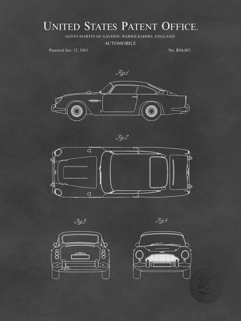 Aston Martin DB5 | 1963 Automobile Patent
