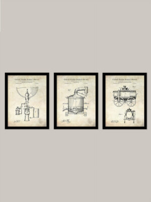 Antique Beer Brewing Patent Prints
