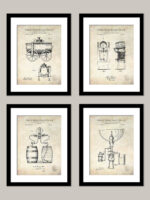 Vintage Beer Brewing Patent Prints