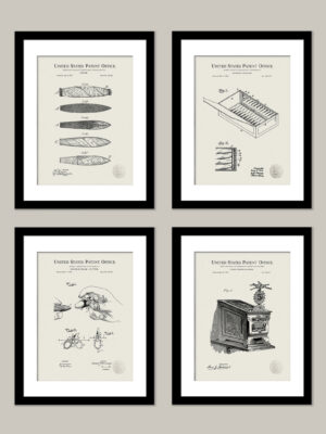 Antique Cigar Patent Print Collection