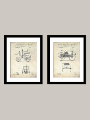 Vintage Motor Vehicle Patent Prints