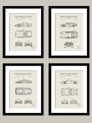 Classic Ferrari Automobile Patents