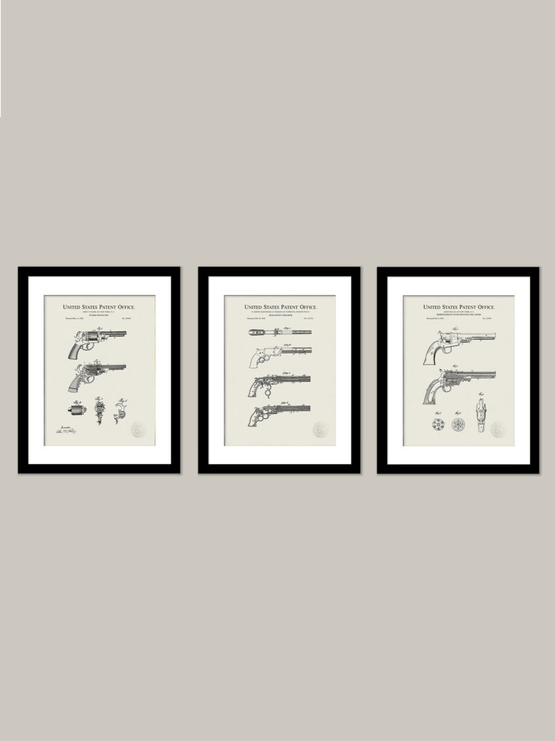 Antique Firearm Patent Prints | 1854-1860