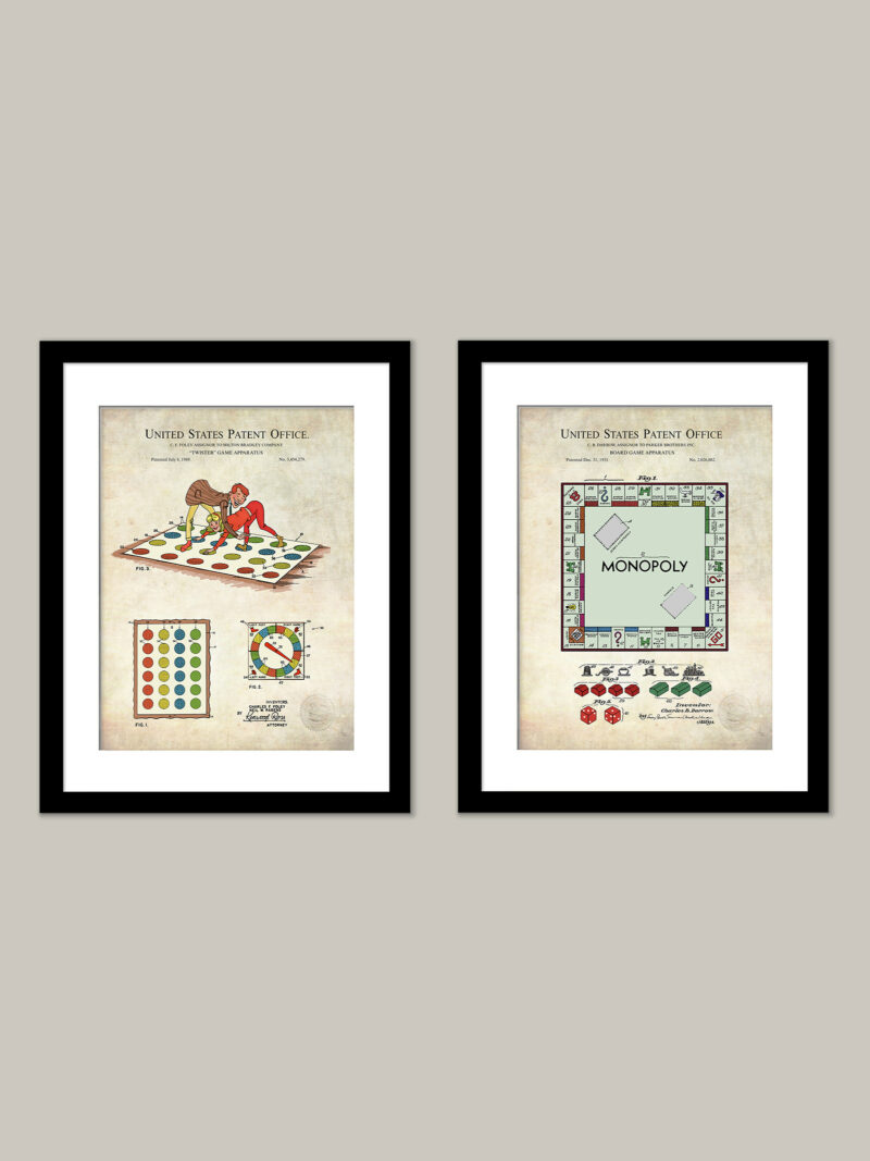 Classic Game Concept Patent Prints