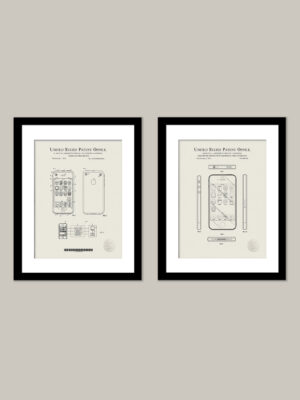 Apple Computer Accessory Patent Prints | Office Decor
