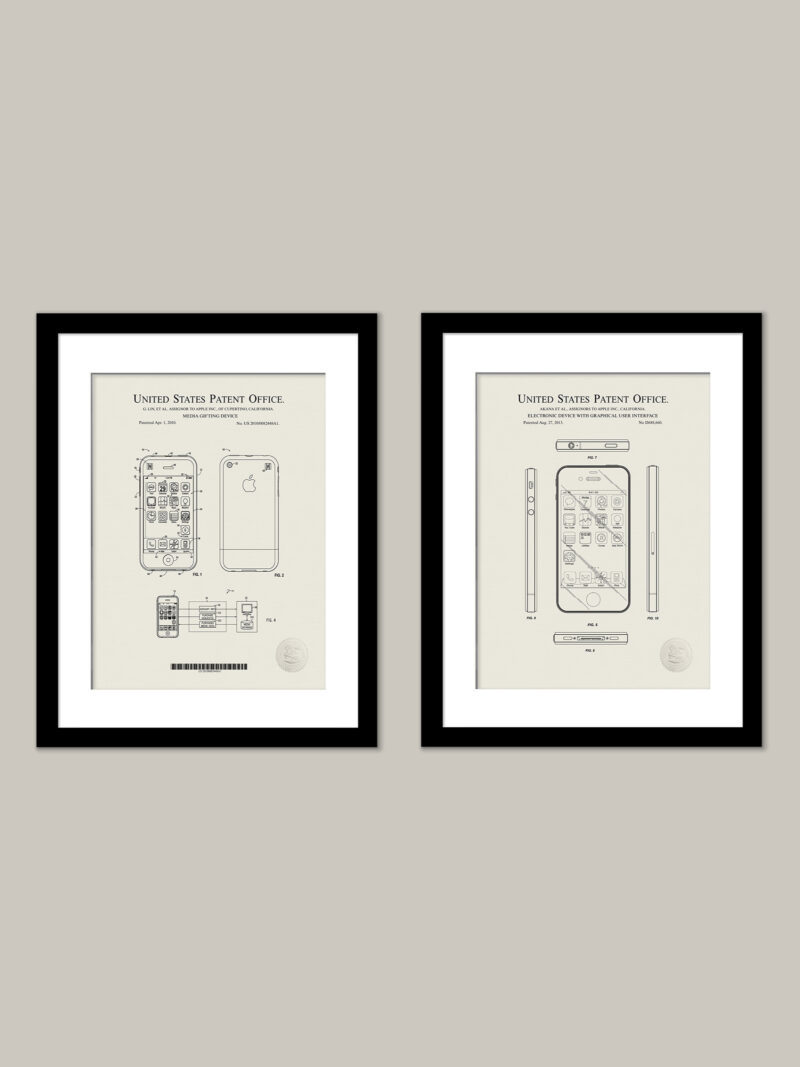 Early Smartphone Designs | Apple Patent prints