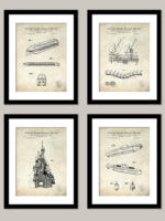 Disneyland Rides Patent Prints
