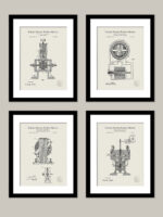 Nikola Tesla Patents | 4 Print Collection
