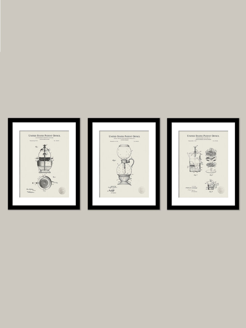 Vintage Coffee Maker Patent Prints