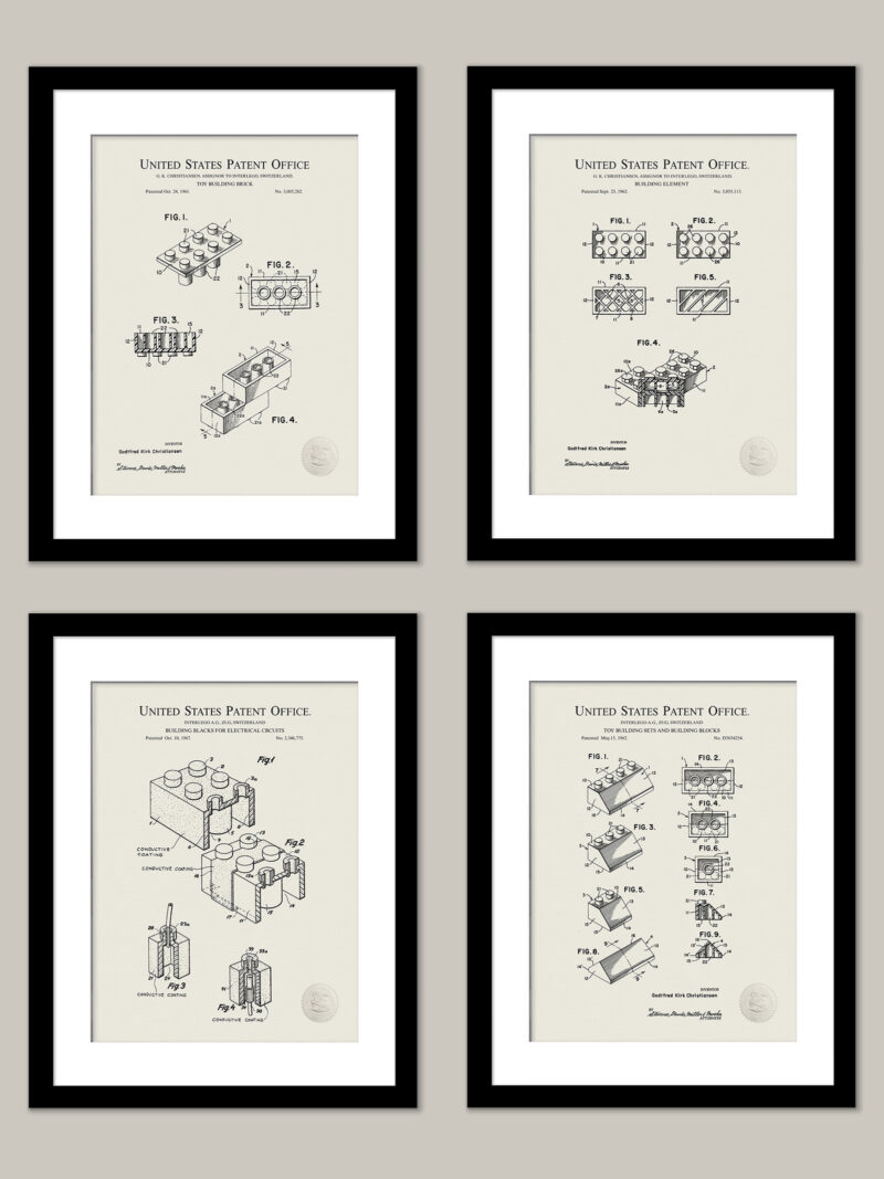 Building Block Prints | Vintage Toy Patents
