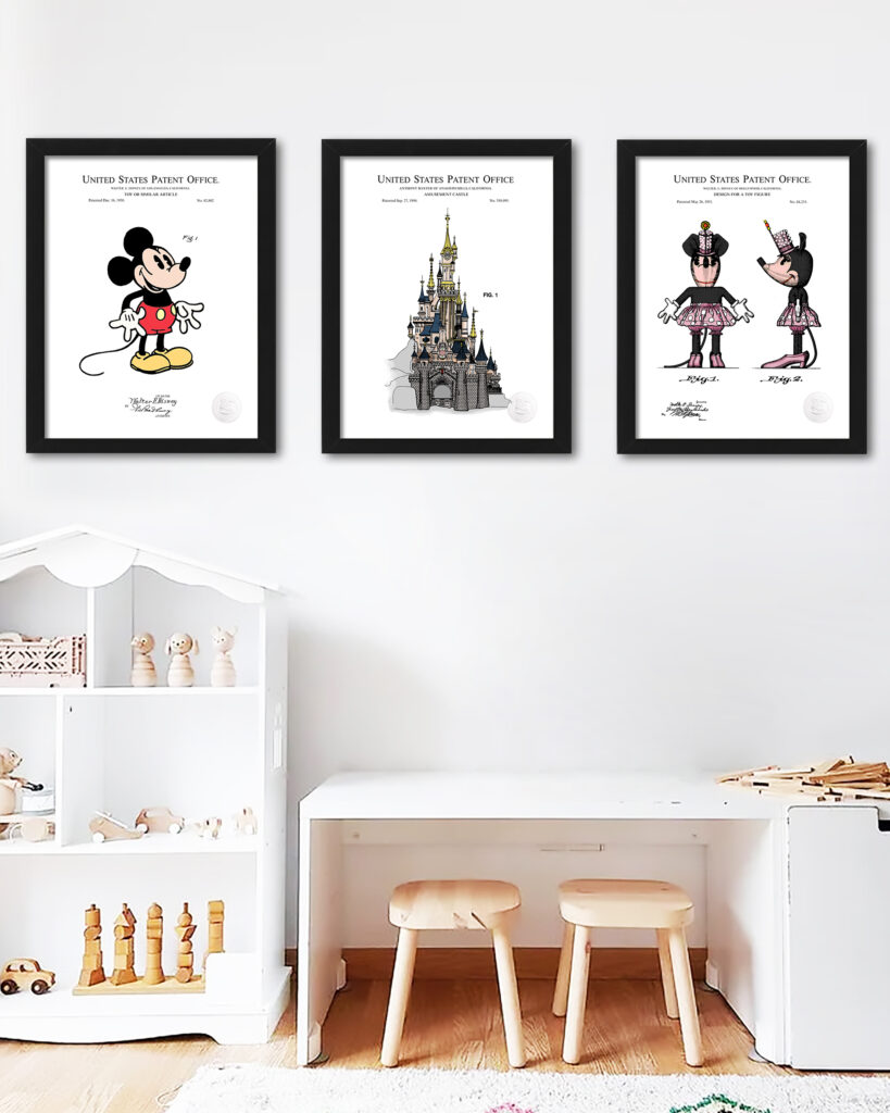  Mickey Mouse Drawing Patent Print - Great Disney Home Decor,  Cartoon Patent Poster, Nursery and Children's Room Decor, Gifts for Disney  Fans, 11x14 Unframed Patent Print Poster : Handmade Products