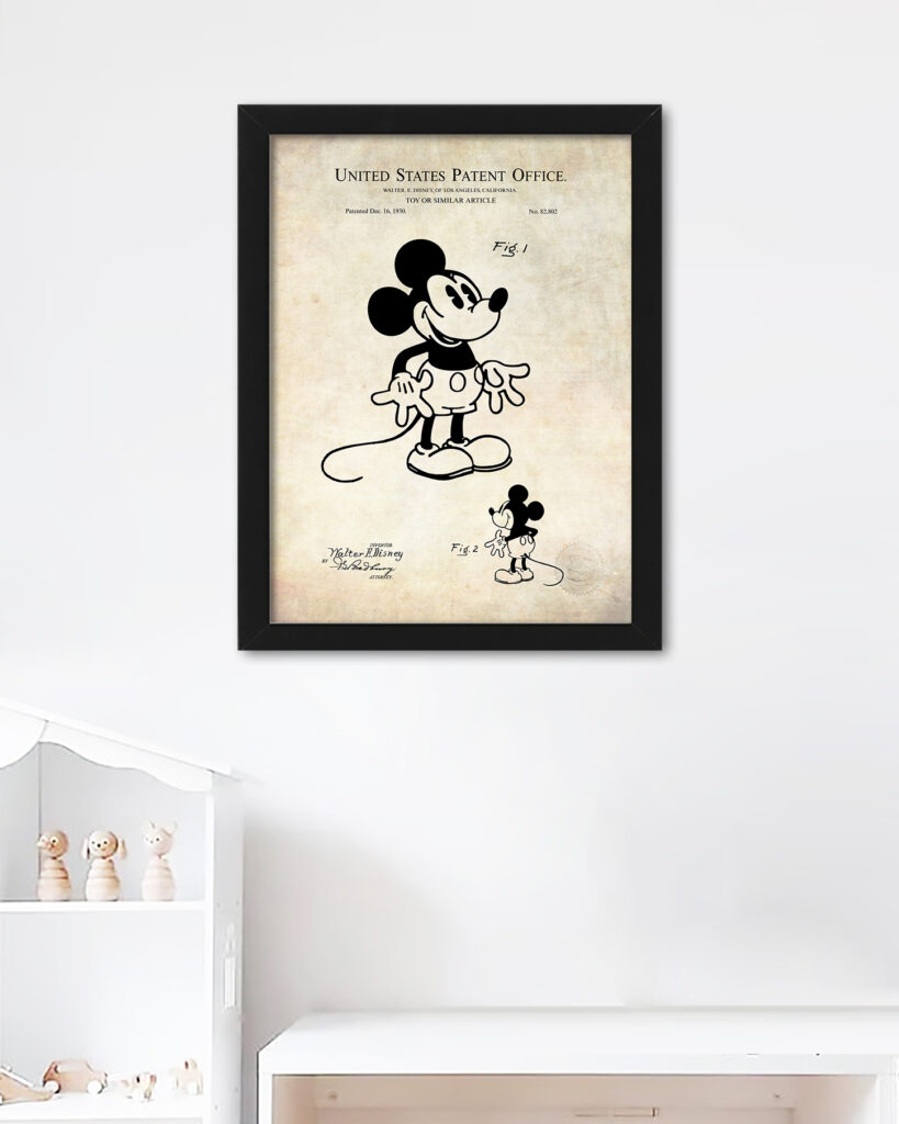 Mickey Mouse Print | 1930 Disney Patent