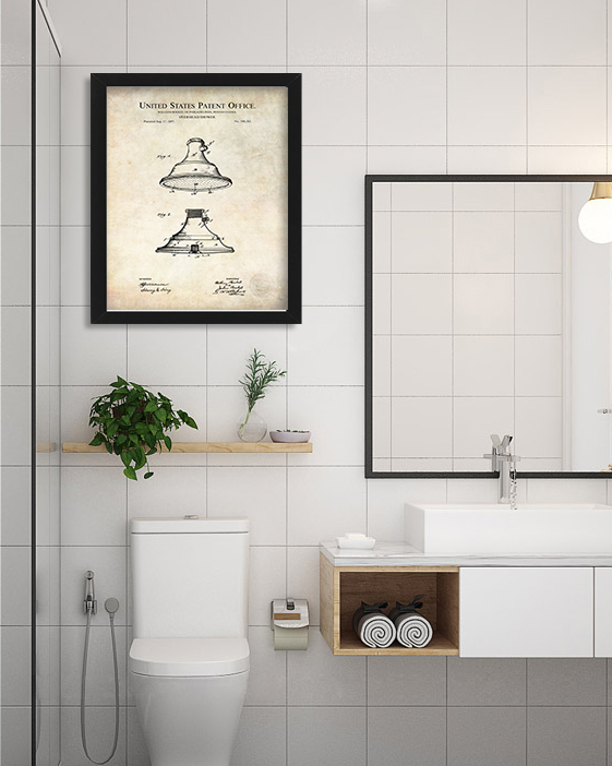 Overhead Shower | 1897 Bathroom Patent
